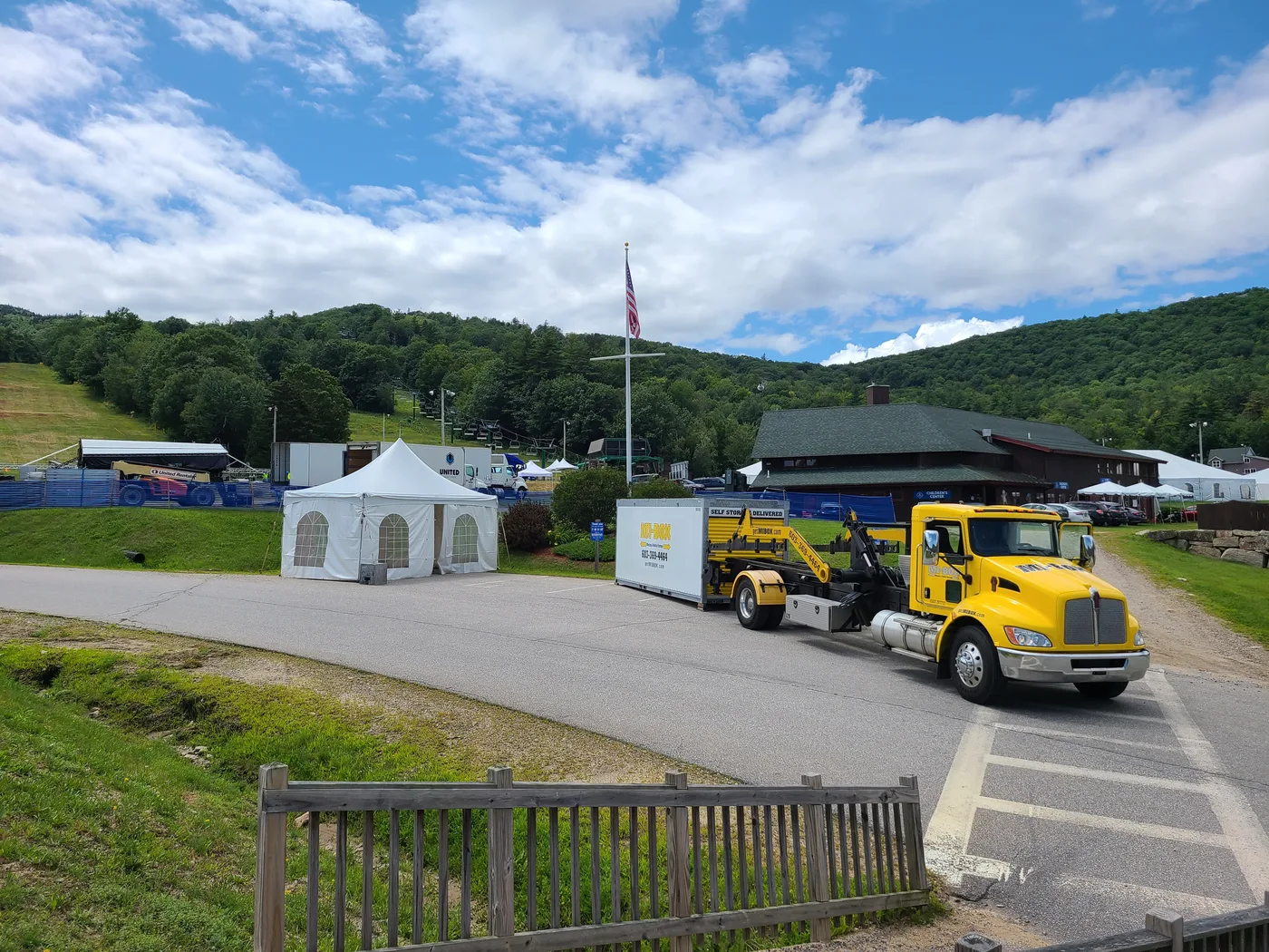 MI-BOX event storage containers at SoulFest at Gunstock Mountain in Gilford NH