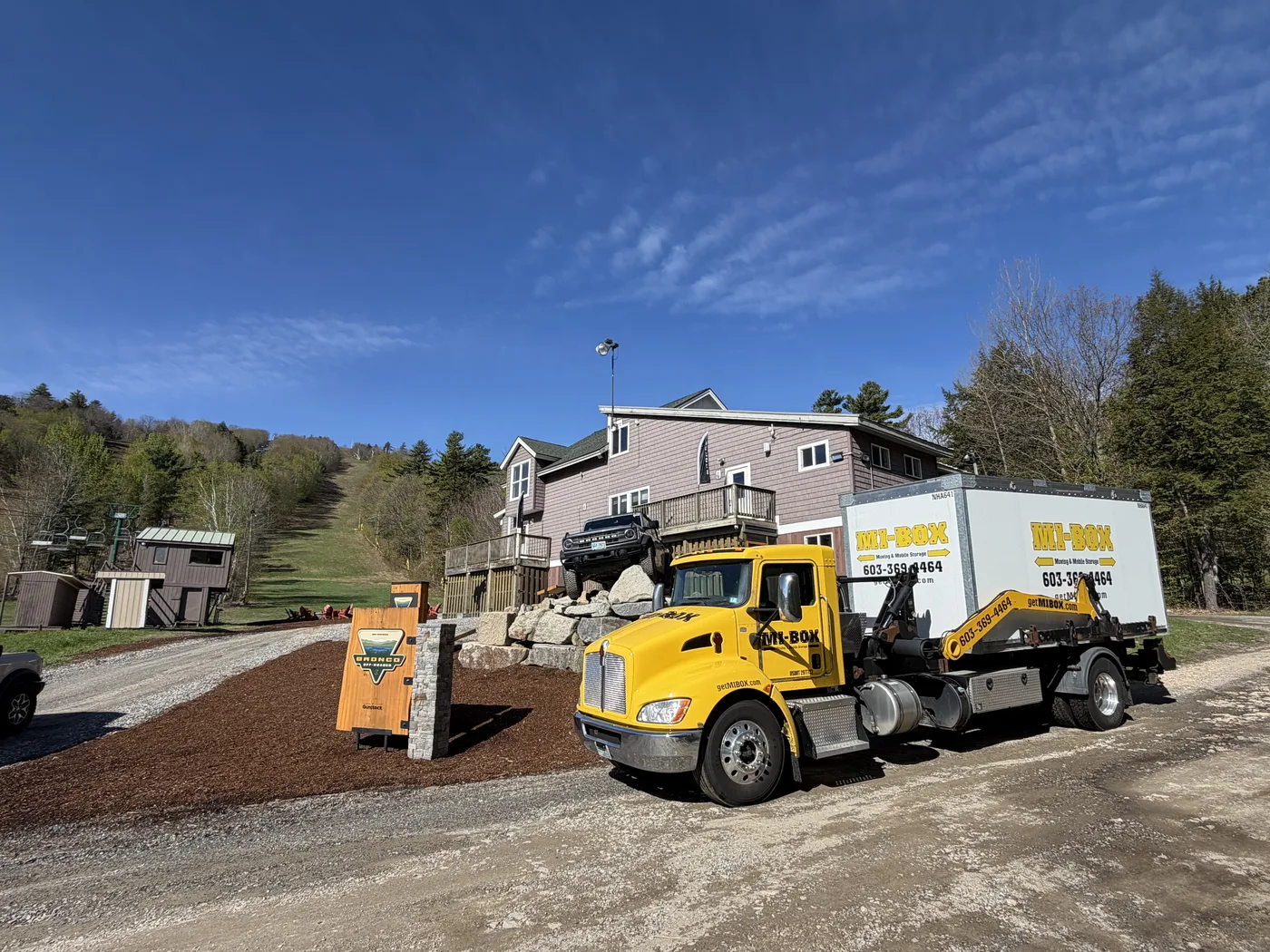 MI-BOX portable storage container at Gunstock Mountain in Gilford NH