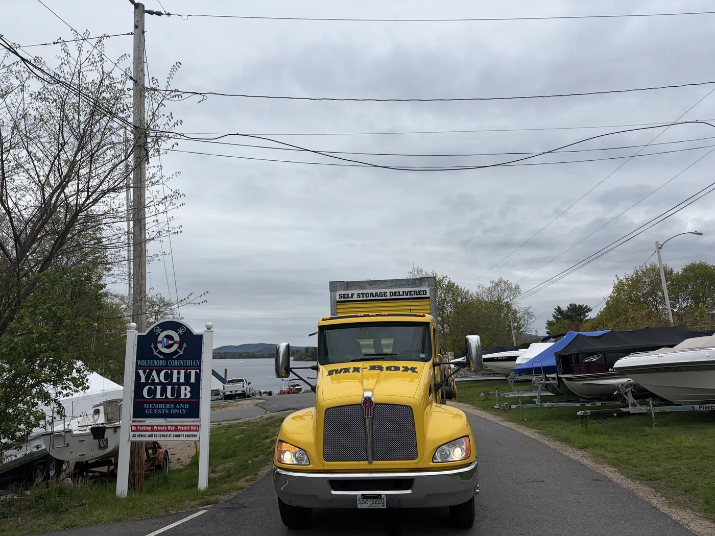 MI-BOX portable storage at the Corinthian Yacht Club in Wolfeboro NH