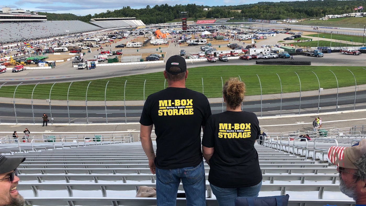 MI-BOX portable storage at the New Hampshire Motor Speedway in Loudon, NH