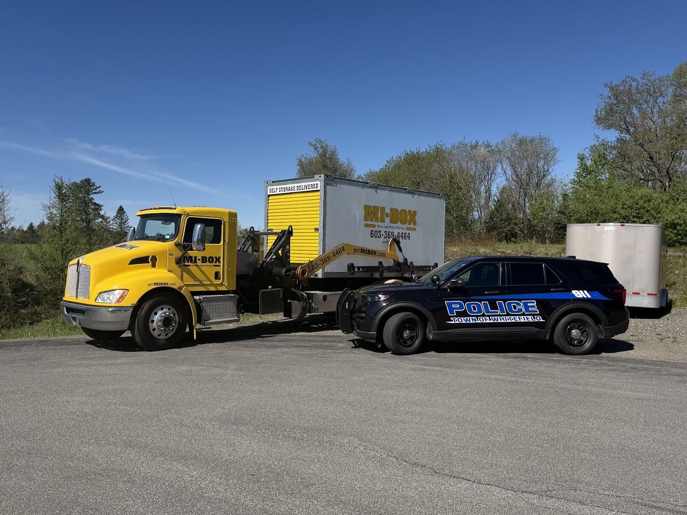 MI-BOX portable storage at the Whitefield Police Department, NH